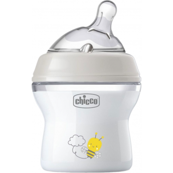 Бутылочка пластиковая CHICCO NATURAL FEELING 150 мл 0м+ нейтральный