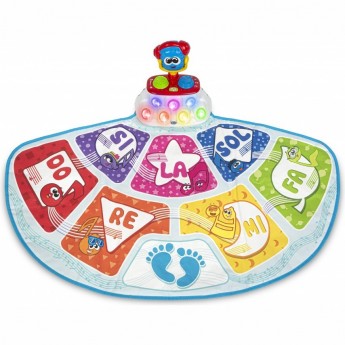 Игровой музыкальный танцевалиный коврик CHICCO, Разноцветный