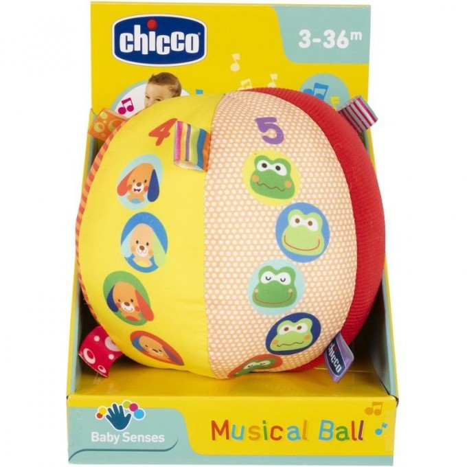 Игрушка CHICCO "Музыкальный мячик", Разноцветный 00010058000000