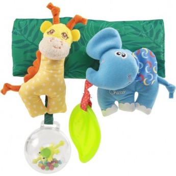 Игрушка на коляску CHICCO "Жираф и Слоник", Разноцветный Игрушка на коляску CHICCO "Жираф и Слоник", Разноцветный