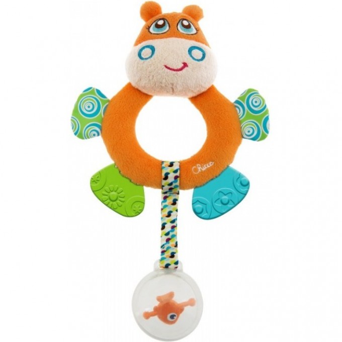 Игрушка-погремушка CHICCO Бегемот Hippo 3+ 00007200000000