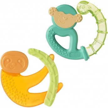 Игрушка с зубным кольцом CHICCO FRESH MONKEY 4мес+