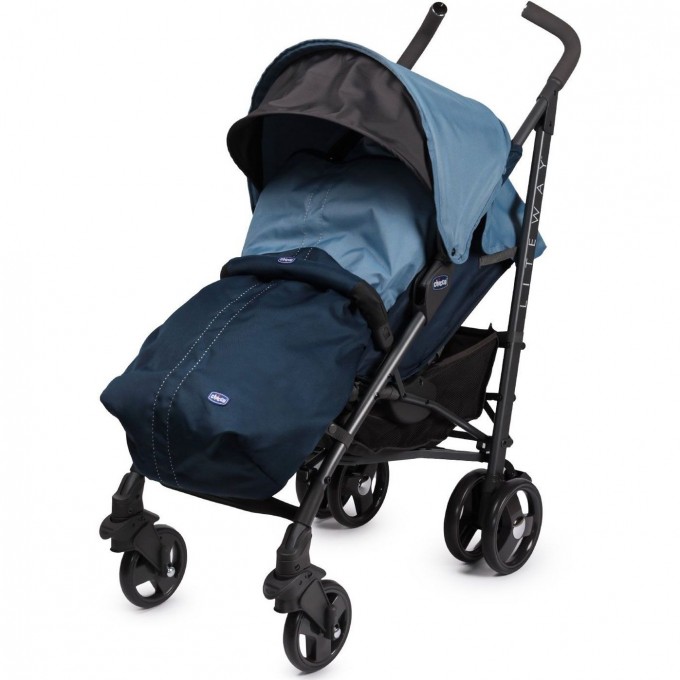 Коляска CHICCO LITE WAY TOP с бампером вlue 6079547800000