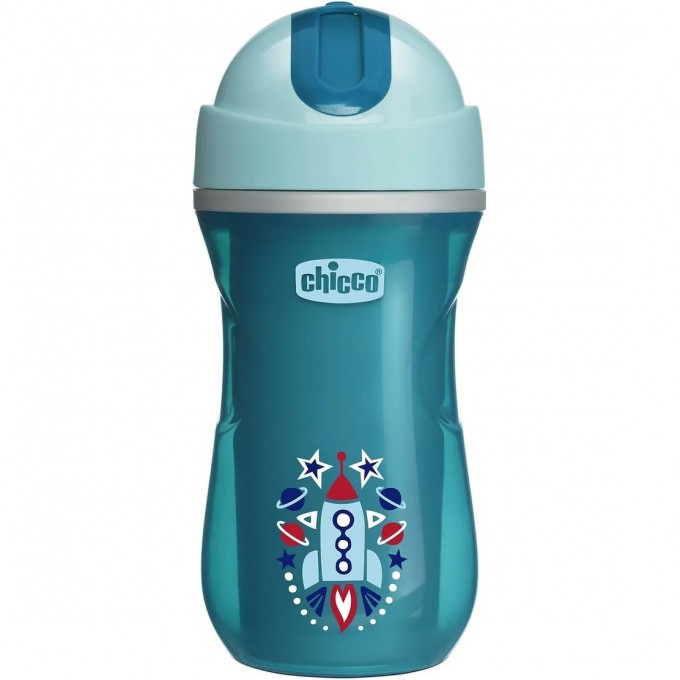 Поильник CHICCO SPORT CUP 14м+ голубой 6991200000