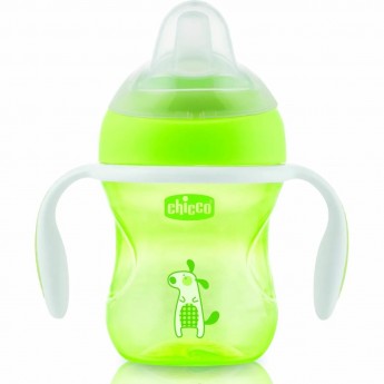 Поильник CHICCO TRANSITION CUP 4м+ зеленый