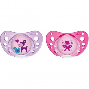 Пустышка CHICCO PHYSIO AIR 6-16M 2pcs C PINK LTX