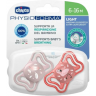 Пустышка CHICCO PHYSIO LIGHT PINK 6-16M 2 шт 00071038110000