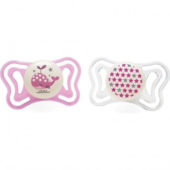 Пустышка CHICCO PHYSIO LIGHT, силикон, 2-6м