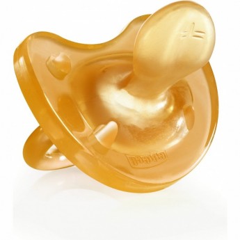 Пустышка латексная CHICCO PHYSIO SOFT, 12м, Желтый