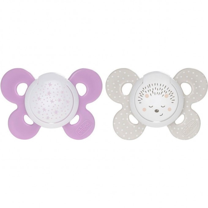 Пустышка силиконовая CHICCO PHYSIO COMFORT 16-36м розовая 2 шт 00074935410000