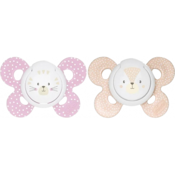 Пустышка силиконовая CHICCO PHYSIO COMFORT 6-16м розовая 2 шт Пустышка силиконовая CHICCO PHYSIO COMFORT 6-16м розовая 2 шт