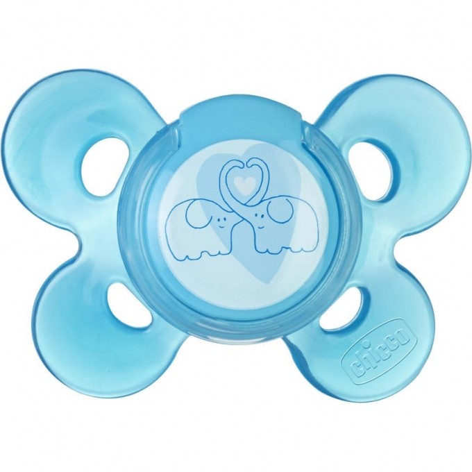 Пустышка силиконовая CHICCO PHYSIO COMFORT, Голубой 00074913210000
