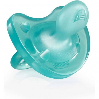 Пустышка силиконовая CHICCO PHYSIO SOFT 0-6м, голубая