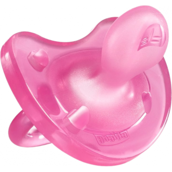 Пустышка силиконовая CHICCO PHYSIO SOFT 16-36м, розовая 1 шт 00002713110000