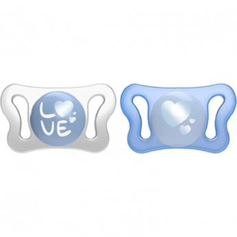 Пустышка силиконовая CHICCO PHYSIOFORMA MICRO Blue 0-2 мес 2 шт Пустышка силиконовая CHICCO PHYSIOFORMA MICRO Blue 0-2 мес 2 шт